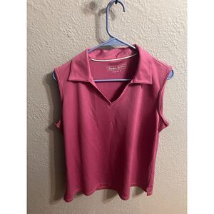Womens lady Hagen Purplish  sleeveless polo size XL‎